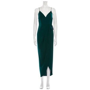 Shona Joy Green V-Neck Dress - Size US 2 - New/Never worn